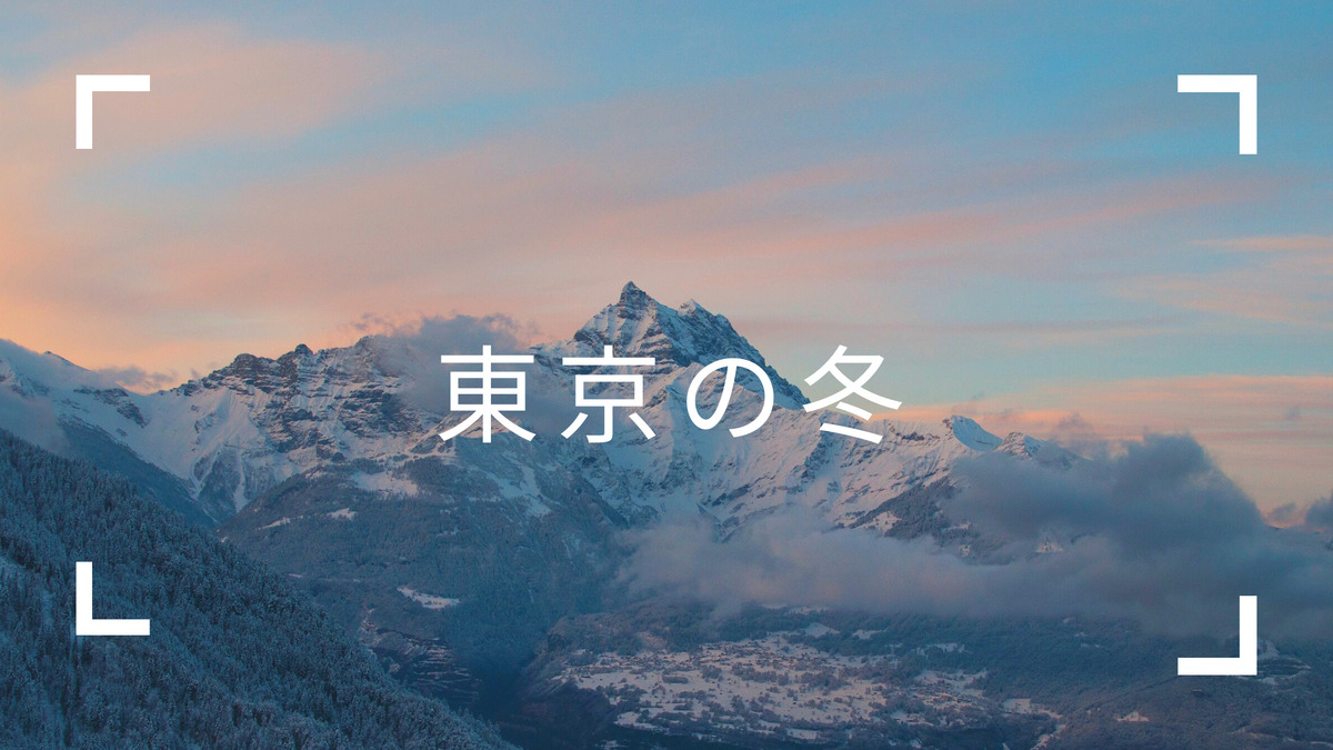 あなたが現在見ているのは 東京の冬