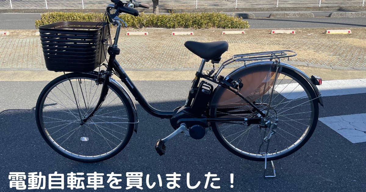 あなたが現在見ているのは 電動自転車を買いました！