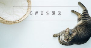 投稿についてもっと詳しく GWの生活②