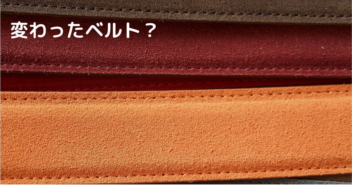 あなたが現在見ているのは 変わったベルト？