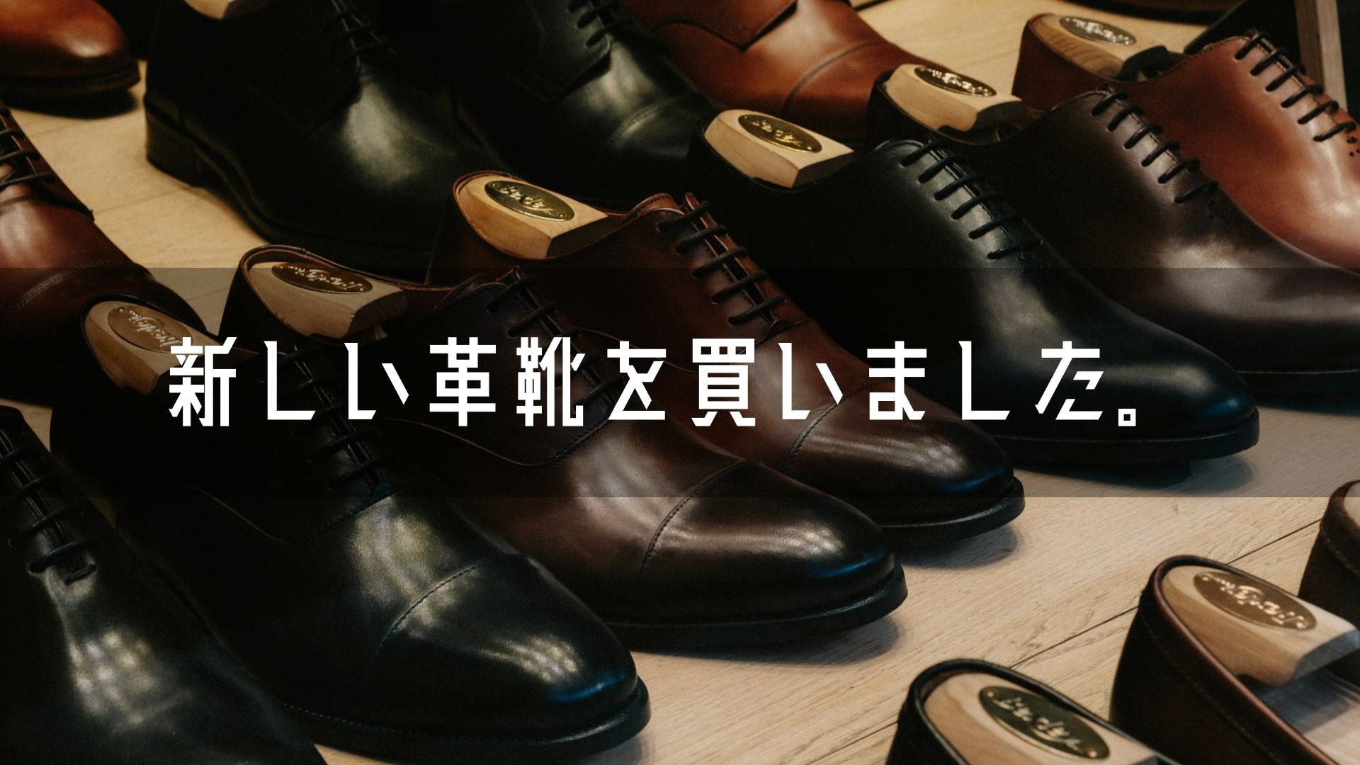 あなたが現在見ているのは 新しい革靴を買いました。