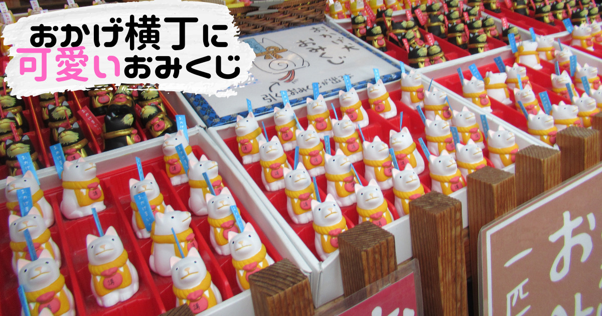 あなたが現在見ているのは おかげ横丁に可愛いおみくじ♪