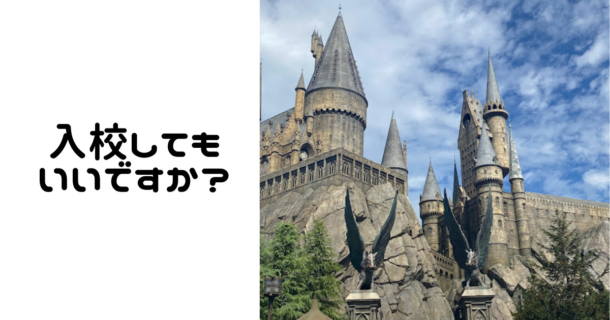 あなたが現在見ているのは 魔法学校に入校したい
