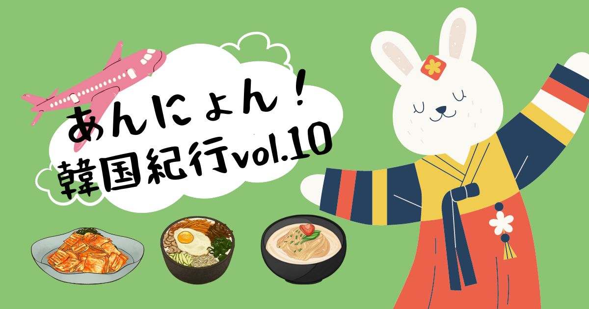 あなたが現在見ているのは あんにょん！韓国紀行vol.10