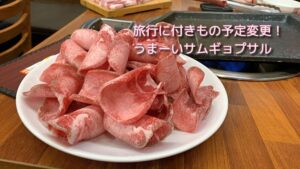 投稿についてもっと詳しく 旅行に付きもの予定変更！うまーい！サムギョプサル