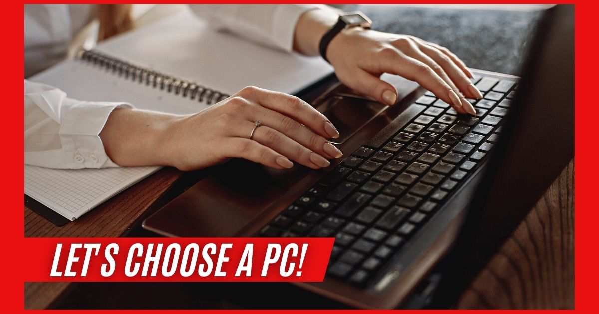あなたが現在見ているのは let’s choose a pc!
