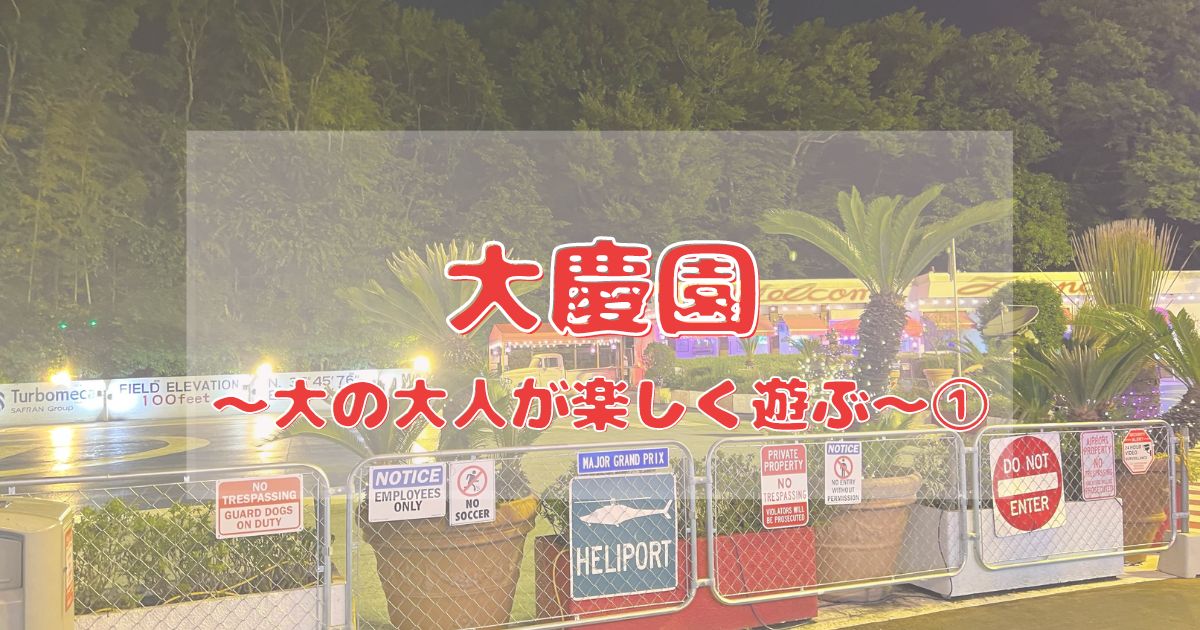 あなたが現在見ているのは 大慶園～大の大人が楽しく遊ぶ～①