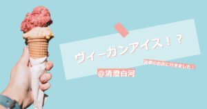 投稿についてもっと詳しく ヴィ―ガンアイス！？