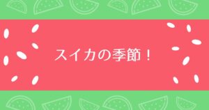 投稿についてもっと詳しく スイカの季節！