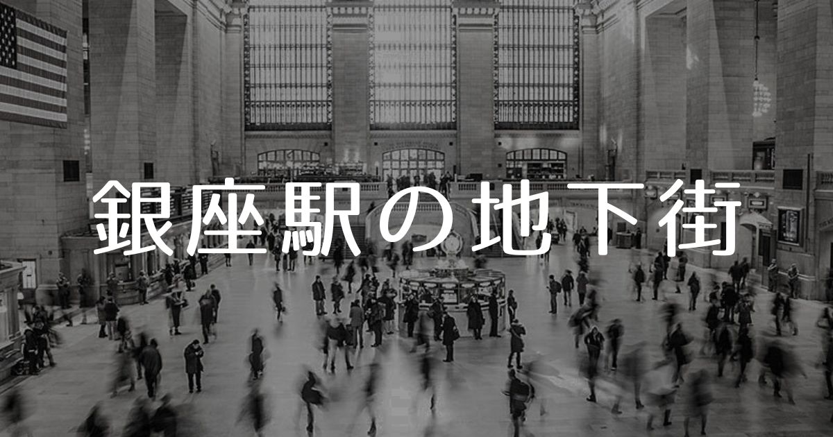 あなたが現在見ているのは 銀座駅の地下街
