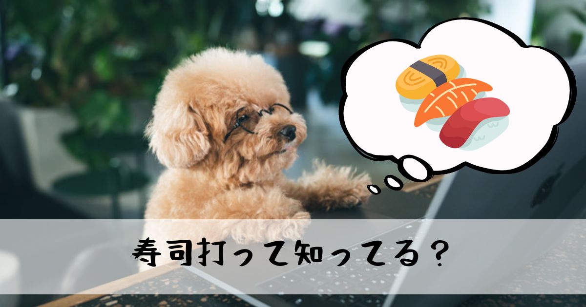 あなたが現在見ているのは 寿司打って知ってる？